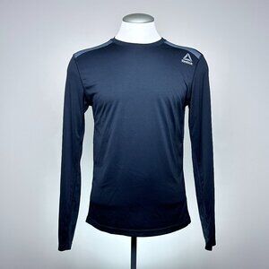 Reebok Speedwick LS Athletic Shirt M Black Grey Synthetic Philippines
